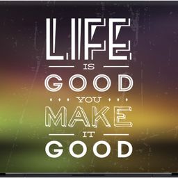 Flipkart SmartBuy life is good Premium LG Vinyl (matte) Reusable Laptop Skin Compatible for 15.6 inch-image-99