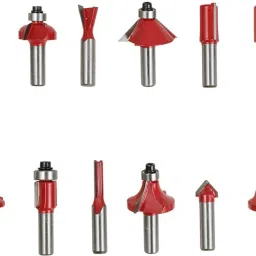 maf pro 12Pcs Premium Router Bit Set – 6mm Shank, Professional Quality with Wooden Case(12 Bits) image 2