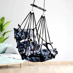 Cotton baby swing for Kids children jhula chair 1-5 Years Folding & Washable Swings-image-61