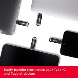 SanDisk Dual Drive Go usb3.0 Type C Pendrive 64 GB OTG Drive Compatible with Desktop Computer, Mobile, Tablet, Television USB 3.0 Metal Case image 2