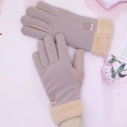 Solid Winter Women Gloves-image-35