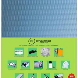 DUPLEX TONER CARTRIDGE A4 Size PVC Spiral Book Binding Sheet (Set of 1) Pack 100 Sheets (Transparent) Manual Multi Binder-4