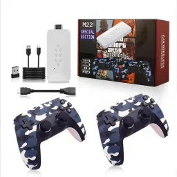 GAMESOUL M22 Special Addition Retro Game Stick - 52 Emulators, 30,000+ Games Gaming console for tv ,old video game for kids (Best Gift & Fun) All Ages 64 GB with Modern Gamer Love by Fans of Game stick PS5,PS4,PS3,PS2,PS1,Xbox,Nintendo Switch-0