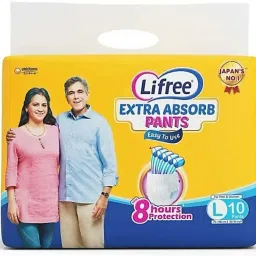 Extra Absorb Pants- Large-(10 Pieces) L-(10 Pieces) Unisex Adult Diaper. Adult Diapers - L-15