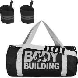 Body Building Gym Duffle bag for men & women ll Wrist Band - Black Fitness Accessory Kit Kit-image-21