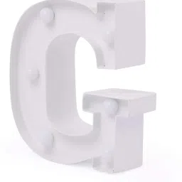 6" LED Marquee Letter Lights Sign, Light Up Alphabet Letters for Wedding Birthday Party Christmas Home Bar Decoration Battery Operated - G Table Lamp-27