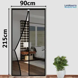 Polyester Adults Washable Auto-Closing Magnetic Door Mosquito Net-picture-11