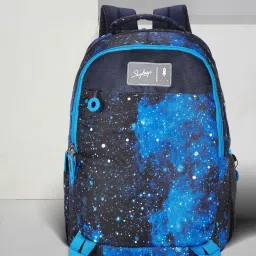 Large 34 L Backpack Polyester 34L Riddle School Backpack Black-image-65