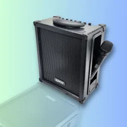 superior ™ Preofessional 8" Cube Amplifier with U.H.F Wireless Mic|ECHO Effect|Bluetooth| 30 W AV Power Amplifier image 4