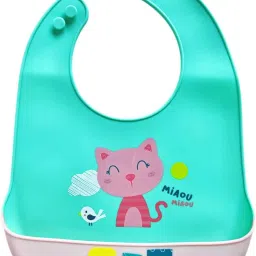 Silicon Baby Bib for Feeding & Weaning Babies, Waterproof-image-16