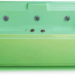 Sentosa 6 Feet Acrylic Rectangular Jacuzzi - Green Free-standing Bathtub-6