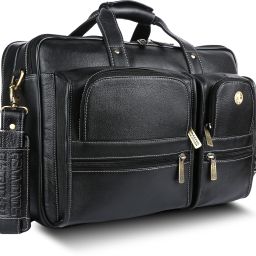 Men Black Messenger Bag - Extra Spacious-image-88