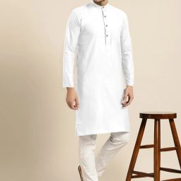Men Pure Cotton Kurta Pyjama Set-image-20