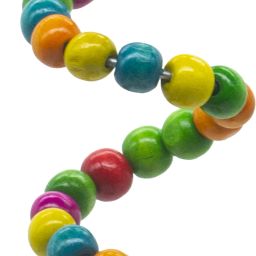 TOYS Spiral Wooden Perch for Parrots - Bungee Bird Toy - Improves Balance, Coordination and Agility - Brightly Colored Handmade Chew Toy - Ideal for Relaxing of Small & Medium Birds Parrot Wooden Chew Toy, Training Aid For Bird-image-59