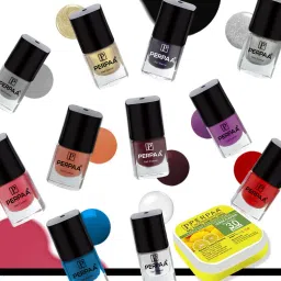 Trendy Quick-drying, Long-Lasting Gel Based Nail Polish Set of 12 Pcs 5ml each x 12 Pcs, MultiColor Combo (FREE NAIL WIPES)-0