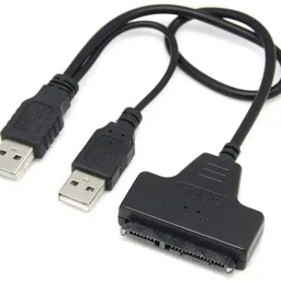 Frackson USB 2.0 sata Cable for 2.5 inch SSD and HDD Hard Driver Adapter 2.0 Usb to Sata Cable USB Cable-24