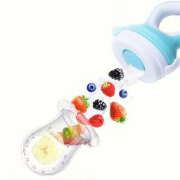 Soft Silicone Nibbler with Extra Mesh for Babies, Baby Fruit & Food Feeder-image-17