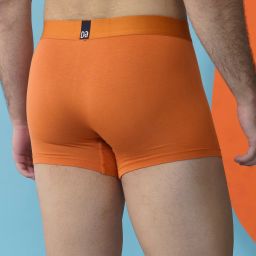 damensch Deo-Soft Micro Modal Orange Solid Men Trunk image 5
