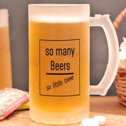 Beer Time 400ml Glass Beer Mug-image-28