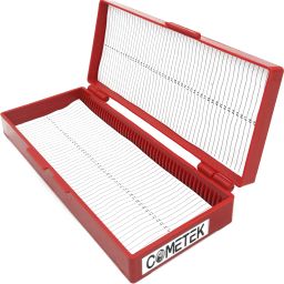 Slide Box with Hinged Cover, 50 Slide Capacity - Polypropylene Microscope Slide Box-12