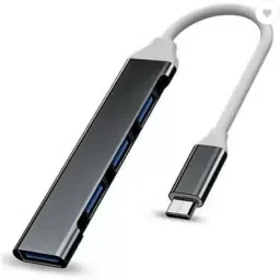 VYAR Type C to 4 Ports USB 3.0 Hub Type C - 4 in1 USB USB Hub Gaming Adapter-image-5