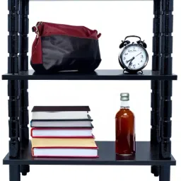 3 Shelves Multipurpose Storage Cabinet Book Shelf, Bookcase for Home,Kitchen Engineered Wood Open Book Shelf-24