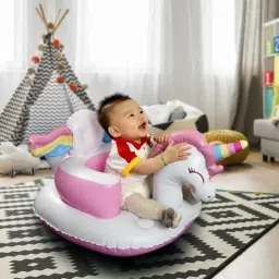 Inflatable Baby Seat Unicorn Inflatable Baby Sofa Bed Inflatable Baby Chair Inflatable Sofa/ Chair-8