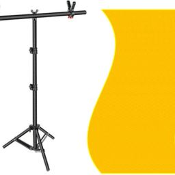 Vistook 6x9FT Yellow Decoration Curtain T-Shaped Stand Photo Studio With Croma Screen Reflector-image-26