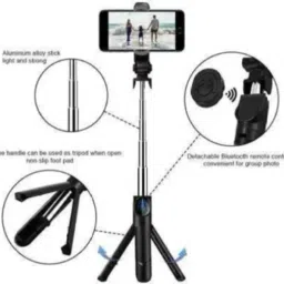YAROH JAW61_AN136- Flash Light Tripod with Detachable Remote Bluetooth Selfie Stick Bluetooth Selfie Stick image 2