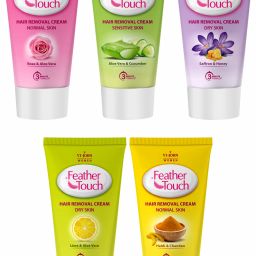 Feather Touch Hair Removal Cream Rose, Aloe Vera, Honey, Lime & Haldi -40GM Each Cream-19