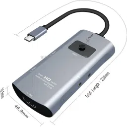 Tobo Z54A HD Output + 2 x HD Input + Mic + Audio to Type-C Video Capture Switcher with Loop 1080 inch Blu-ray Player image 2