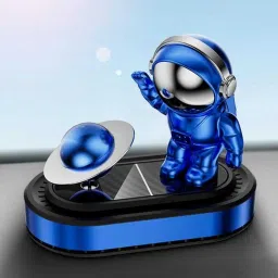 Solar Powered Astronaut for Car Accessories for Dashboard with Aroma Diffuser Portable Car Air Purifier-image-0