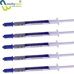 Multybyte (Pack of 5) Thermal Grease Paste - Low Thermal Resistance Carbon Based Thermal Paste-17
