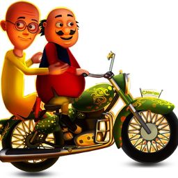 61 cm Motu Patlu Bullet Wall Sticker ( Size :- 61 X 61 cm ) Self Adhesive Sticker-image-62