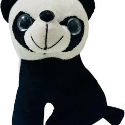 Stuffed Baby Panda Sitting Soft Toy | Panda Lovers Black and White - 15 cm - 15 cm-image-1