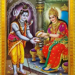 Annapurna Maa photo frame A4 9*12 SIZE WOOD WALL PHOTO Religious Frame-picture-17