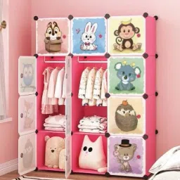 12-Door 12-Shelf Plastic almirah for kids, almirah of clothes ,cupboard clothes PP Collapsible Wardrobe-image-95