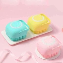 Silicone Bath Brush Shower Massage Scrubber Body Skin Exfoliating Scrubbing-22