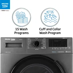 voltas beko by a tata product 6.5 kg Steam wash &Bluetooth enabled HomeWhiz Fully Automatic Front Load with In-built Heater Grey image 5