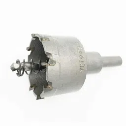 42mm HSS Tungsten Carbide Hole Saw, TCT Cutter Drill Bit 42mm Carbide Hole Cutter, Hole Saws for Stainless Steel Metal, Triangular Shank-image-17