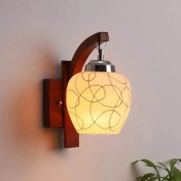 Wooden Wall Light/Wall Pendant Lamp For Bedroom, Living Room, Home Decor (Brown) Wall Lights Lamp Shade-35