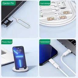 RANZZER Multi Fast Charging Data Cable Lightning, Android, Type C Charging Cable Charging Pad image 5