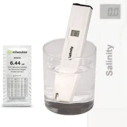 Digital Salinity Meter ATC Range 0-19.9% Saltwater Tester for Seawater,Aquariums pH Testers-12