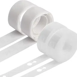 White Balloon Decoration Set of 4, 2 Arch ( 2 Rolls - 5m) Kit Balloon Decorating Strip Kit for Garland with 200 Dot Glue Point Stickers, Balloon Garland Tape for Wedding, Birthday, Baby Shower Decorations ( 2 Rolls - 5m) (200 Dot Glue) (Pack of 4)-7