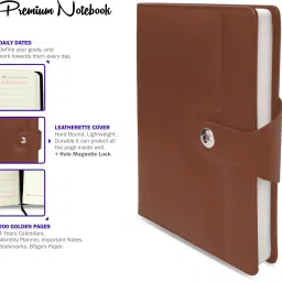 abstract collection Executive A5 Diary Notebook with Magnate Closer A5 Notebook Single Rule 200 Pages image 4