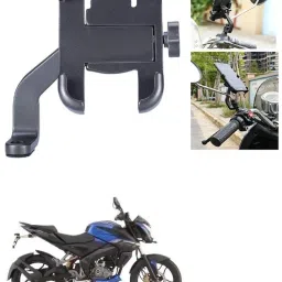 Mirror Fitting Metal Mobile Holder For Bajaj Pulsar 160 NS DTS-i Bike Mobile Holder-27