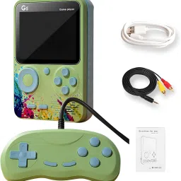 HG WORLD G5 Retro Mini Game Box 2 Player Classic Tv Video Game Handheld Portable Pocket Console Revisit Childhood,old video game (Best Gift & Fun) for All Ages 128 MB GB with Full HD AV Output With Extra Remote, Video Game Hand, Double Player-10