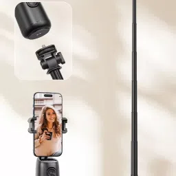 RETRACK P05 AI Auto Face Tracking Smart 360 Rotation Cold Shoe Selfie Gimbal Stabilizer Tripod image 4