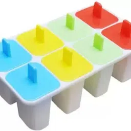 Ice Cube Tray,Candy Box,Kulfi Maker Mould(8 Mould) Plastic Ice Cube Tray Multicolor Plastic Ice Cube Tray-image-5