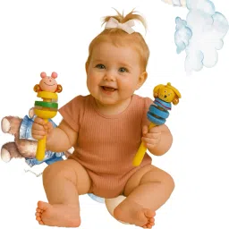 cute color happy cheerful shape bells sound Rattle-image-94